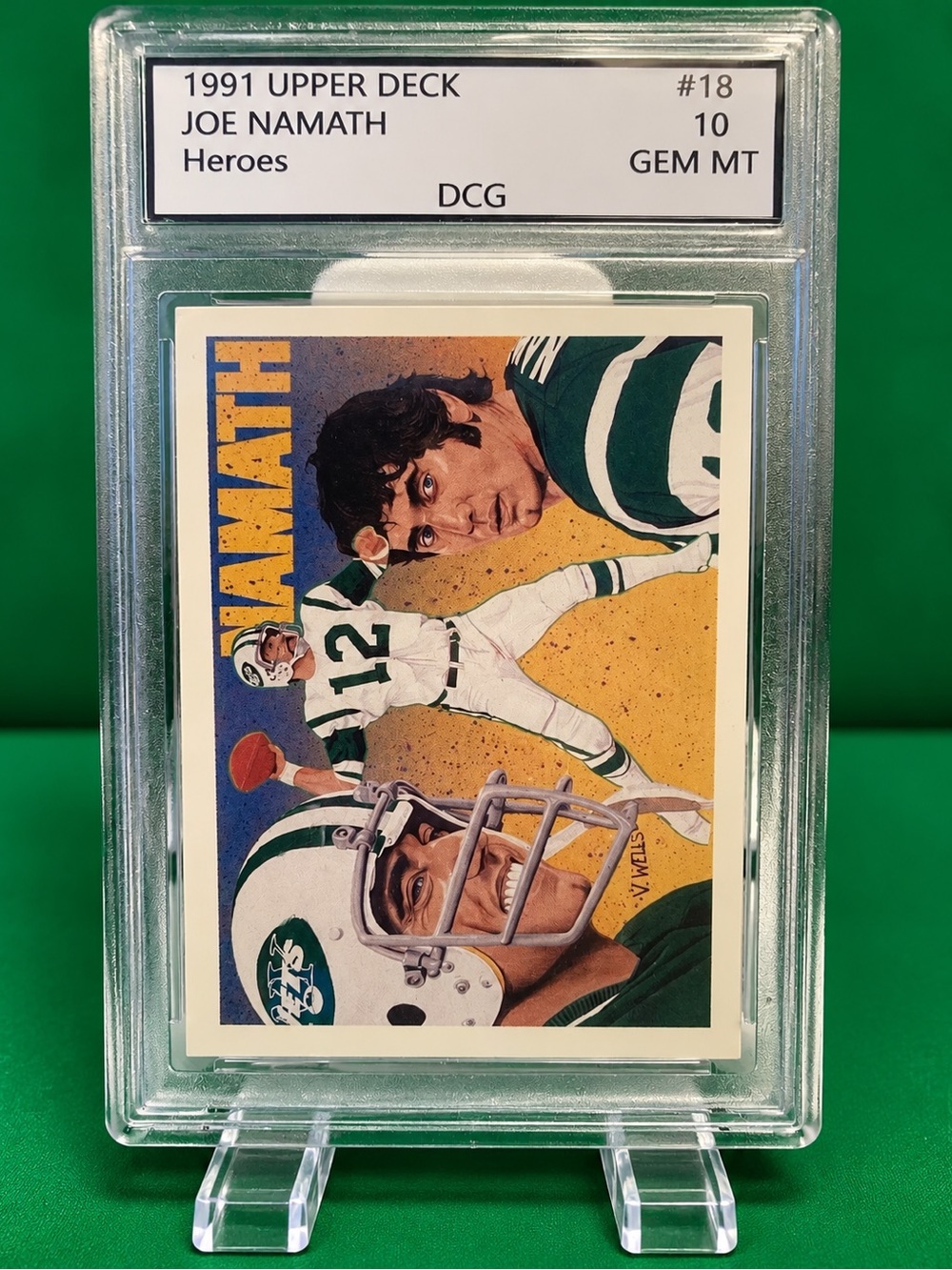 Upper Deck 1991 Joe Namath Heroes Trading Card - Jets